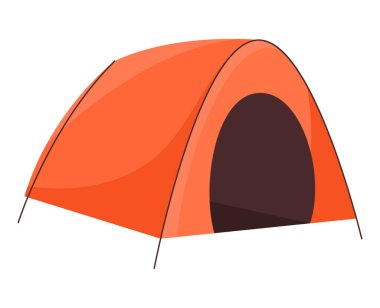 camp tent design over white