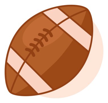 Amerikan futbol topu beyaza karşı