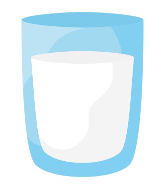 Süt bardağı beyaz üzerine dizayn