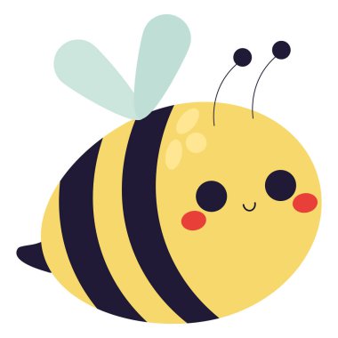 Beyaz yerine şirin arı tasarımı