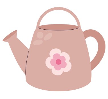 cute garden sprinkle over white