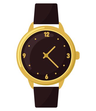 wrist clock design over white