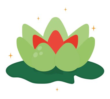 green and red flower over white