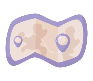 purple map design over white