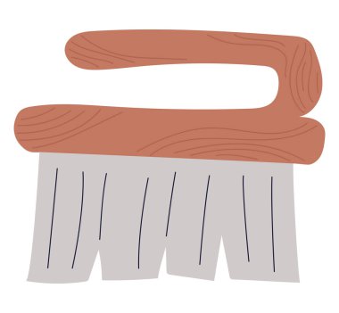 cleanning brush design over white