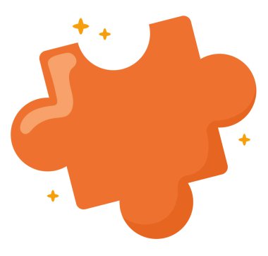 Beyaz kıvılcımlı yapboz parçası