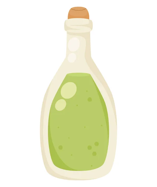 Conception Huile Olive Sur Blanc — Image vectorielle