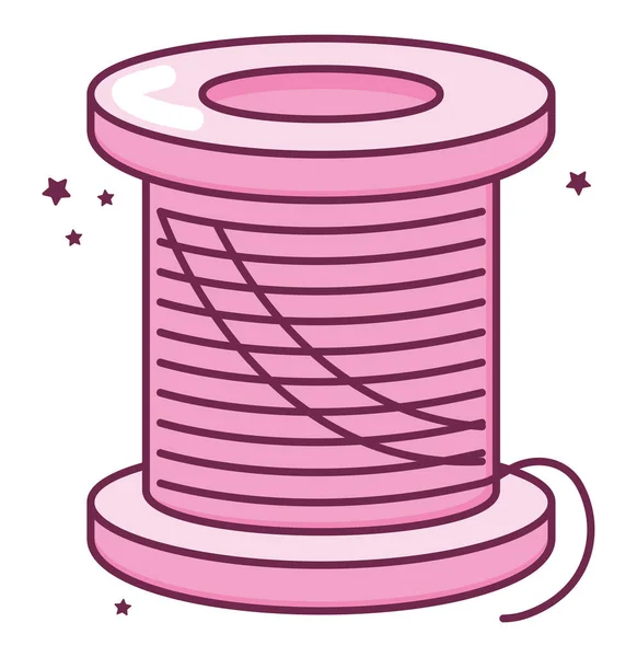 ピンクの糸のデザインが — ストックベクタ