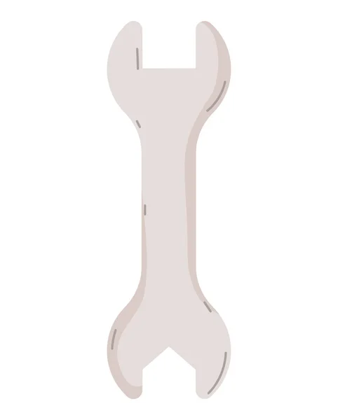 Серый Гаечный Ключ Дизайн Поверх Белого — стоковый вектор