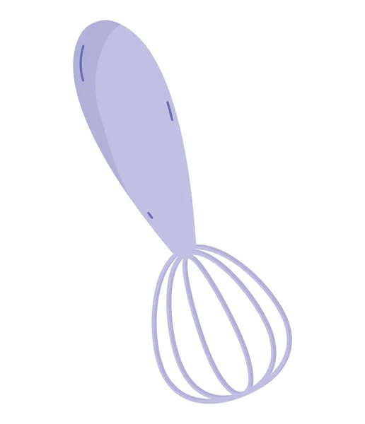 Purple Whisk Design White — Stock Vector