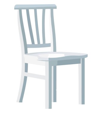 Beyaz yerine modern sandalye tasarımı