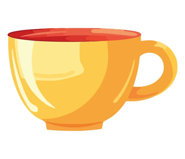 Απεικόνιση Κούπα Καφέ Πάνω Από Λευκό — Διανυσματικό Αρχείο