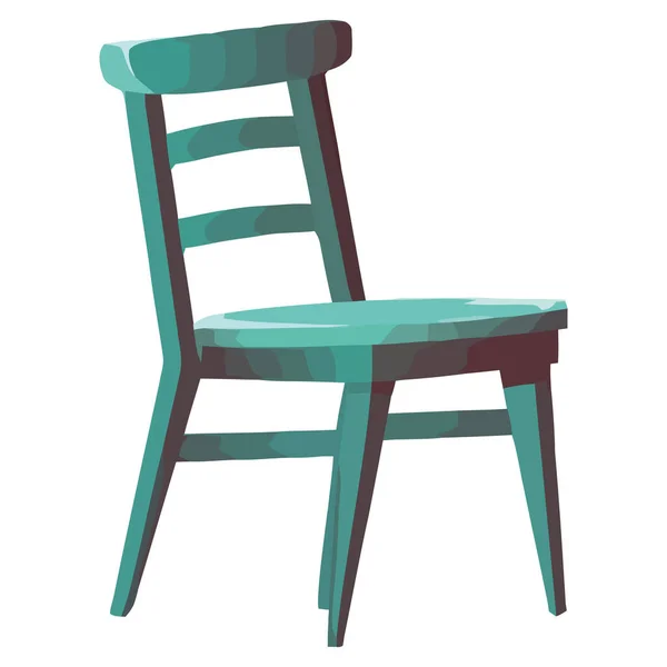 Wygodne Krzesło Eleganckim Nowoczesnym Designem Białym — Wektor stockowy