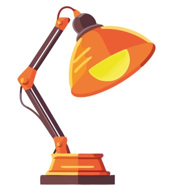 Beyaz üzerine antika masa feneri tasarımı