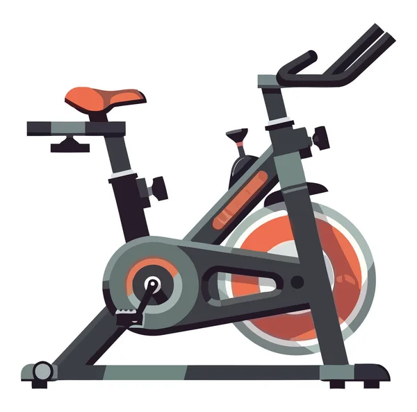 Gym Cykel Illustration Design Över Vit — Stock vektor