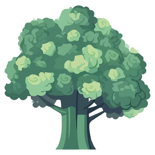 Árvore Natureza Planta Ícone Isolado — Vetor de Stock