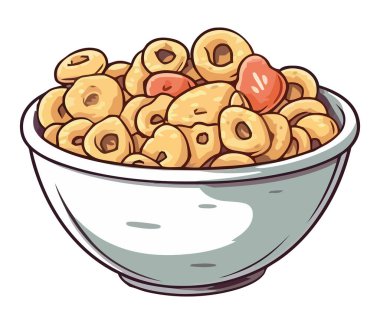 Beyazın üzerinde taze organik malzemeler olan sağlıklı bir yemek kasesi.