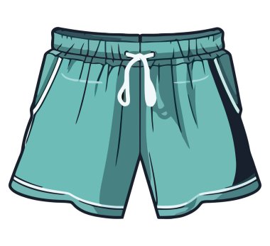 mavi şort beyaz üzerine dizayn