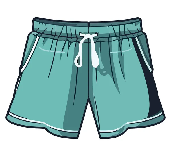 Blue Shorts Design White — Stock Vector