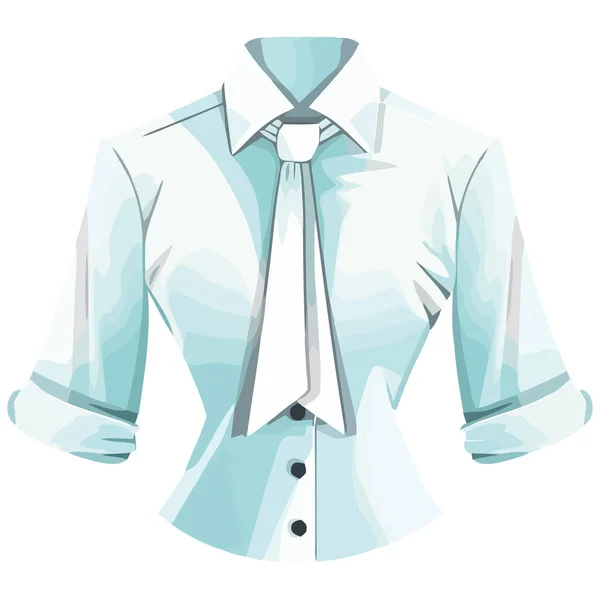 Vetor Camisa Moderna Elegante Sobre Branco — Vetor de Stock