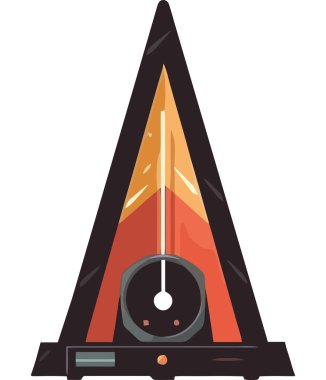 Beyaz yerine klasik metronom çizimi