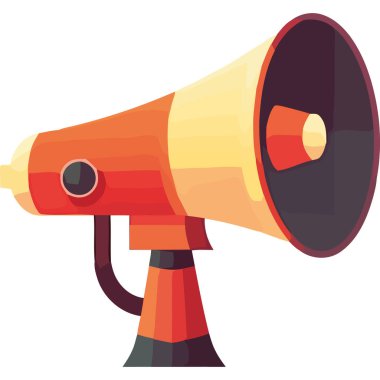 beyaz üzerine renkli hoparlör tasarımı