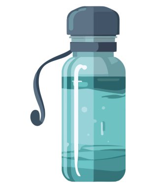 Beyaz yerine sıvı içeren ilaç şişesi.