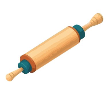 Mutfakta beyaz yerine yuvarlanan iğne unu ve hamur.