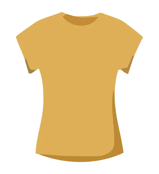 Mujer Camiseta Diseño Sobre Blanco — Vector de stock