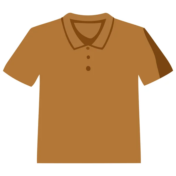 白色上的棕色T恤设计 — 图库矢量图片