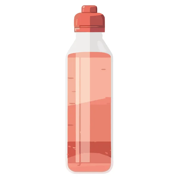 白の上に赤い水ボトルのデザイン — ストックベクタ