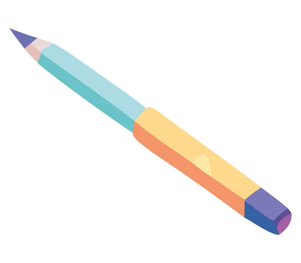 Bleistift Design Über Weiß — Stockvektor