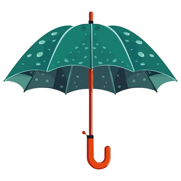 Mavi Şemsiye Beyazı Emniyete Alır — Stok Vektör