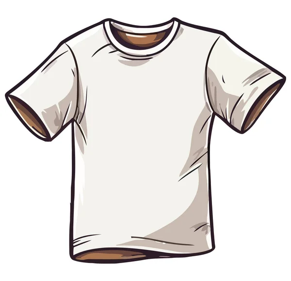 Módní Muž Košile Ilustrace Přes Bílou — Stockový vektor