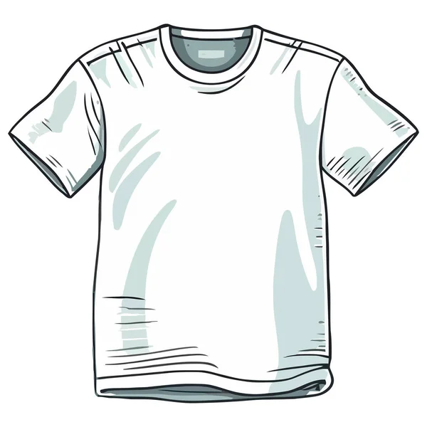Moda Człowiek Koszula Projekt Nad Białym — Wektor stockowy