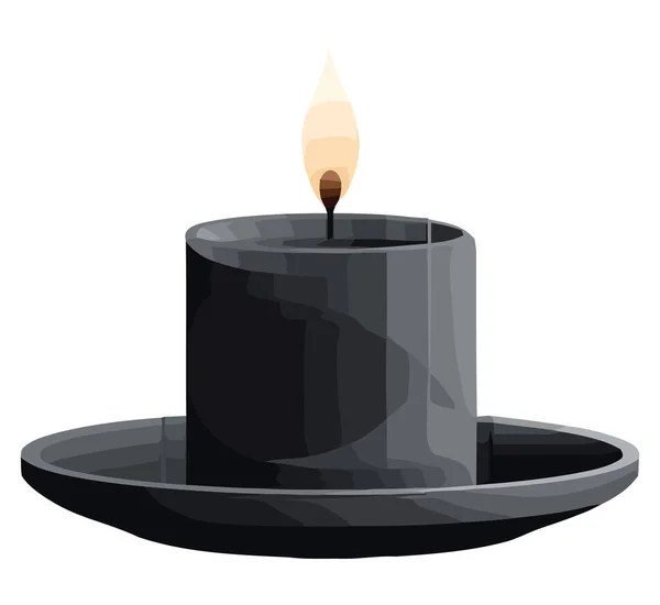 Kaarsen Branden Verlichtende Liefde Spiritualiteit Boven Wit — Stockvector