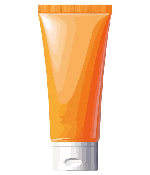 Beauty Product Packaging Moisturizer Tube White — Stock Vector