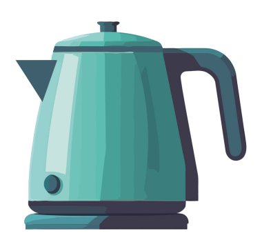 Sıcak sıvı metalik çaydanlığın sapından beyazın üzerine dökülür