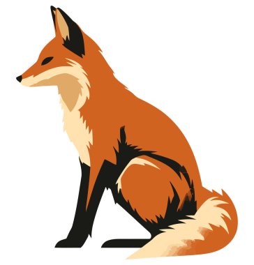 Beyaz tüylü şirin tilki yavrusu