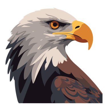 Beyaz üzerinde keskin pençeleri olan yırtıcı kuş.