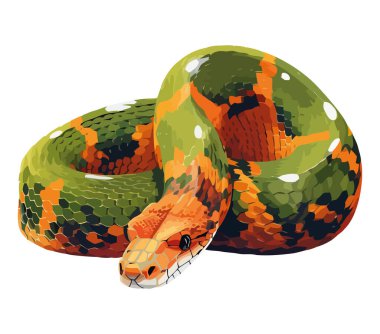 Sarı engerek doğası gereği tehlikeli ve beyazı zehirliyor.