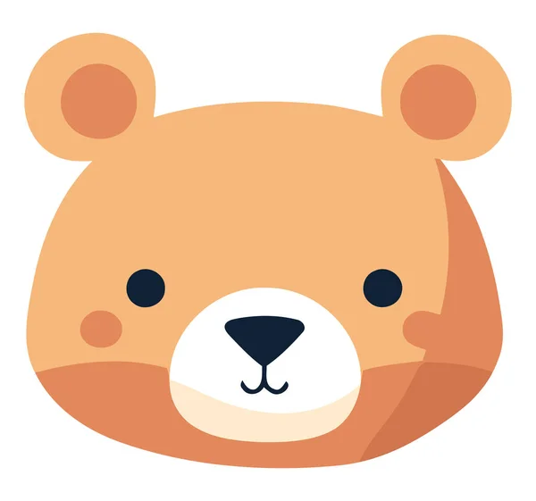 Vrolijk Teddybeer Ontwerp Boven Wit — Stockvector