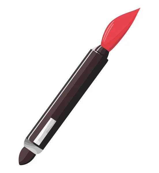 Shiny Lipstick White — Stock Vector