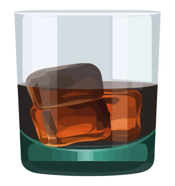 Whisky Luxe Élégant Sur Blanc — Image vectorielle