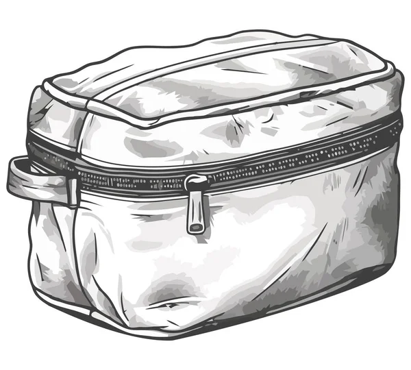Backpack Adventure Modern Illustration White — Stock Vector