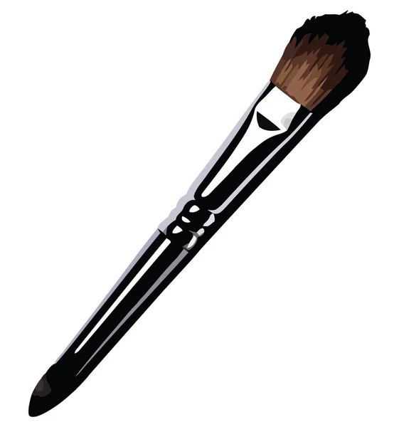 Beauty Product Paintbrush White — Stock Vector