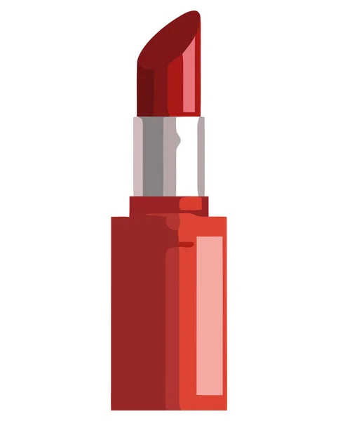 Roter Lippenstift Über Weiß — Stockvektor