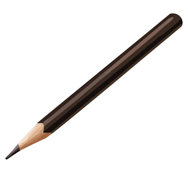 Black Pencil Design White — Stockvektor