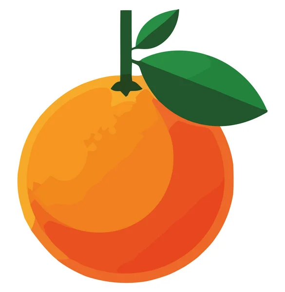 Design Orange Juteux Sur Blanc — Image vectorielle