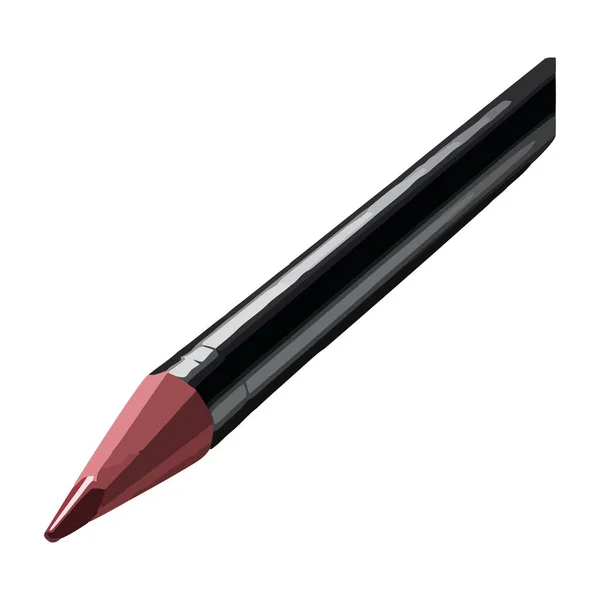 Metallischer Bleistift Schönheitsikone Isoliert — Stockvektor
